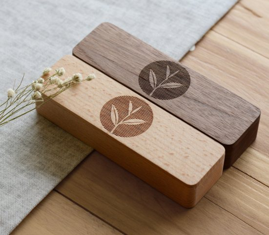 原創品牌原木隨身茶葉盒