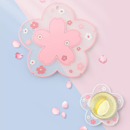 櫻花形胿膠餐具隔熱墊